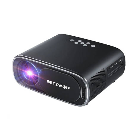 BlitzWolf BW-V4 1080p LED-Licht/Projektor, WLAN + Bluetooth BlitzWolf BW-V4 1080p LED-Licht/Projektor, WLAN + Bluetooth